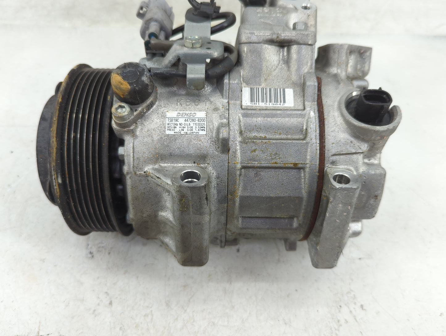 2011-2014 Toyota Sienna Air Conditioning A/c Ac Compressor Oem 1396968 - Oemusedautoparts1.com