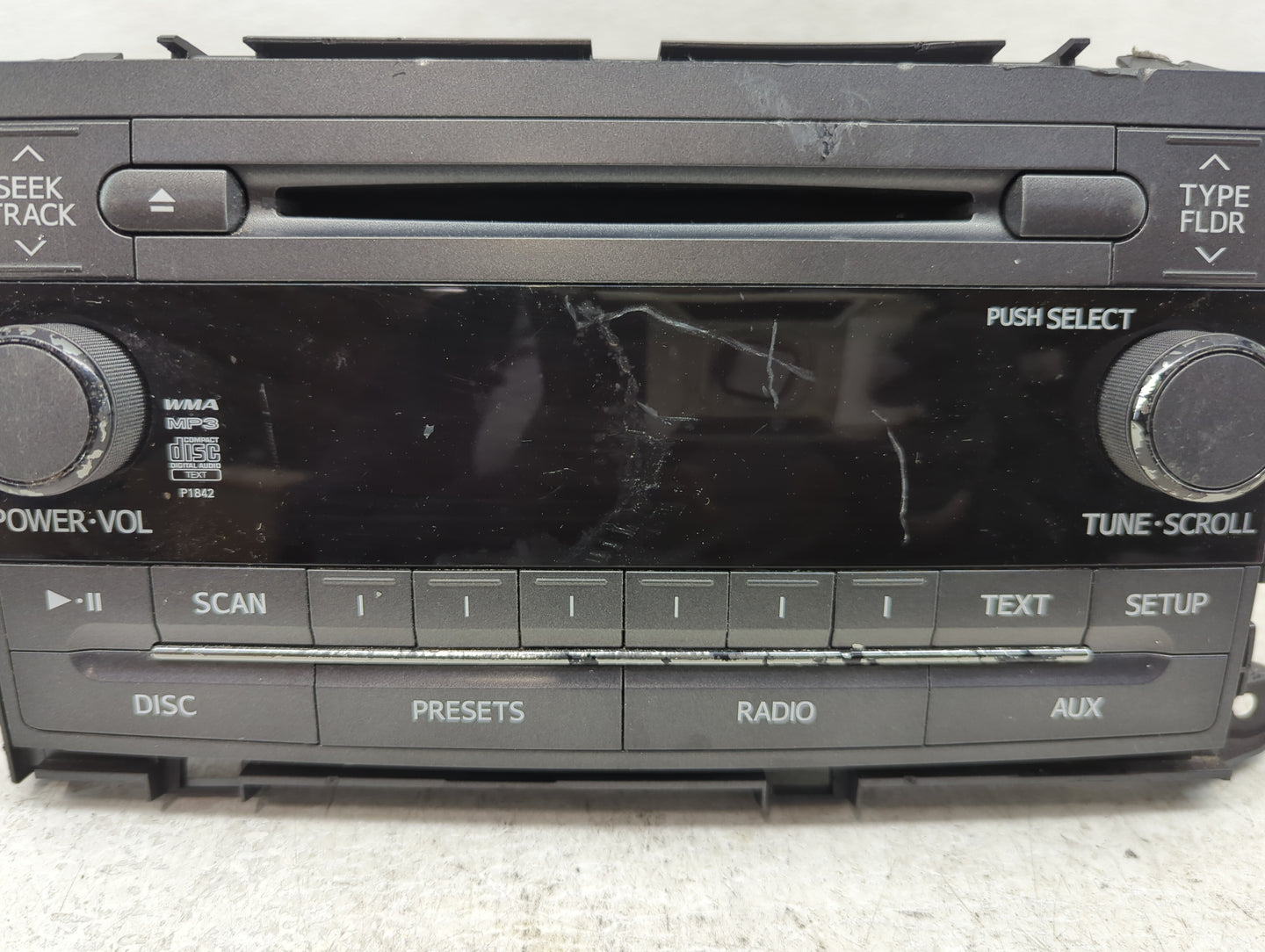 2011-2014 Toyota Sienna Radio AM FM Cd Player Receiver Replacement P/N:86120-08270 Fits Fits 2011 2012 2013 2014 OEM Used Au