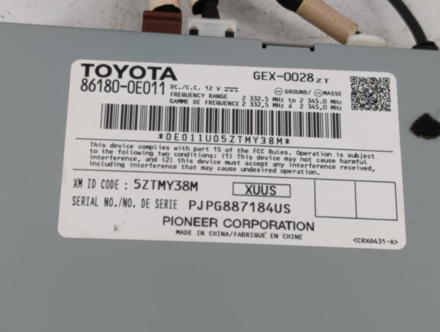 2014 Toyota Tacoma Radio AM FM Cd Player Receiver Replacement P/N:86180-0E011 Fits OEM Used Auto Parts - Oemusedautoparts1.c