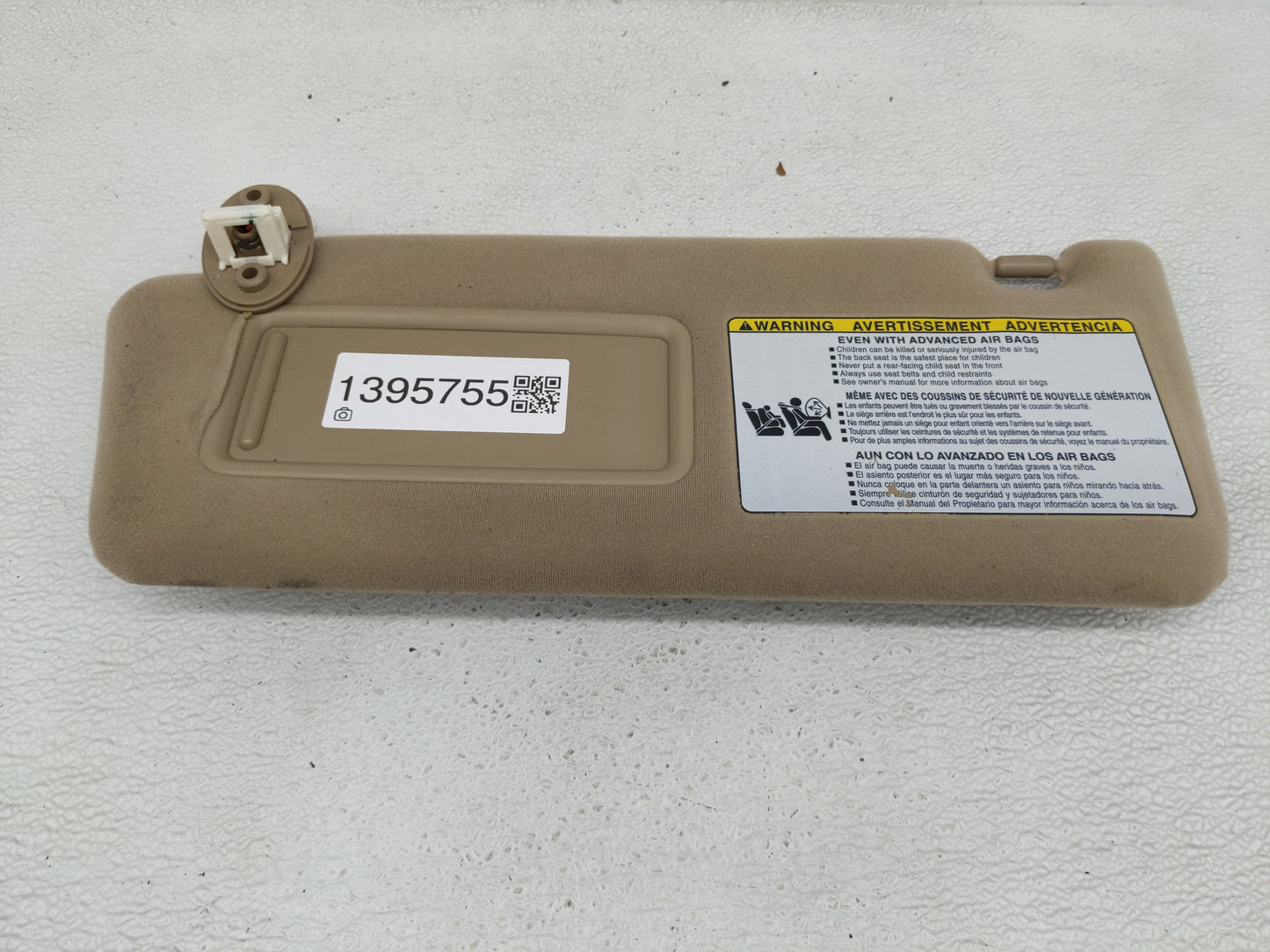 2012-2015 Toyota Tacoma Sun Visor Shade Replacement Driver Left Mirror Fits Fits 2012 2013 2014 2015 OEM Used Auto Parts - O