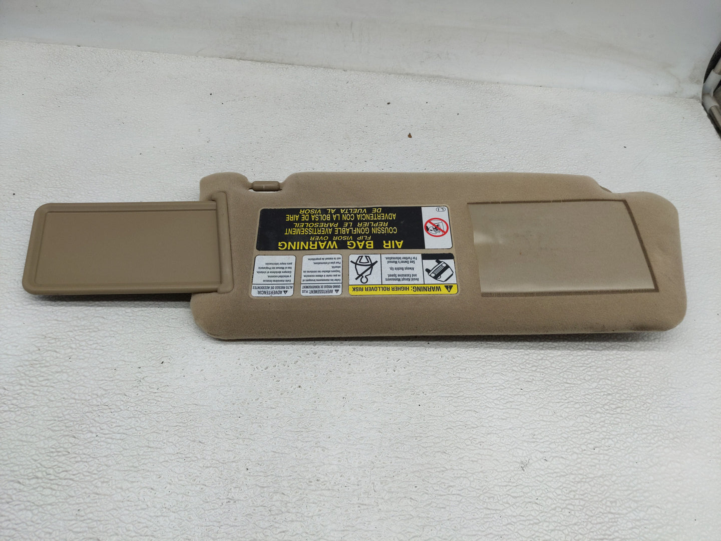 2012-2015 Toyota Tacoma Sun Visor Shade Replacement Driver Left Mirror Fits Fits 2012 2013 2014 2015 OEM Used Auto Parts - O