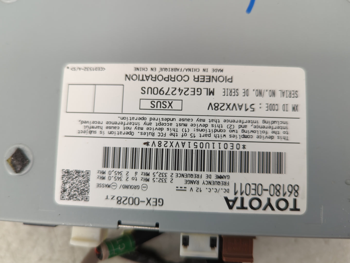 2014-2019 Toyota Tacoma Radio AM FM Cd Player Receiver Replacement P/N:86180-0E011 Fits OEM Used Auto Parts - Oemusedautopar