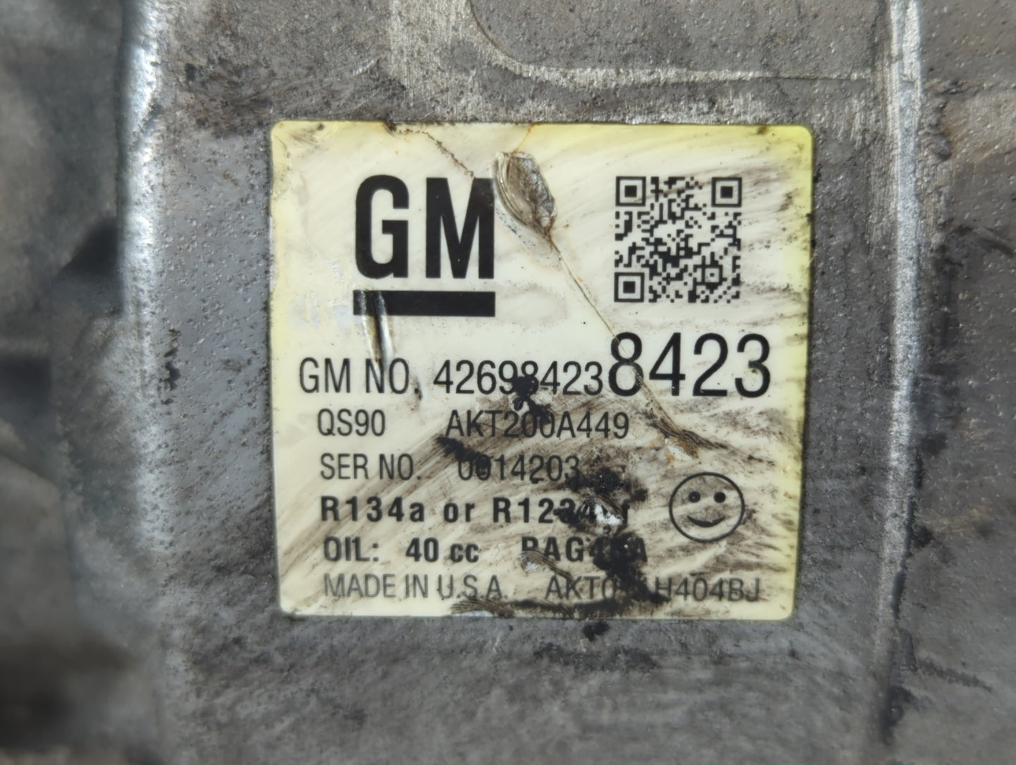 2014 Vauxhall Mokka X Air Conditioning A/c Ac Compressor Oem - Oemusedautoparts1.com