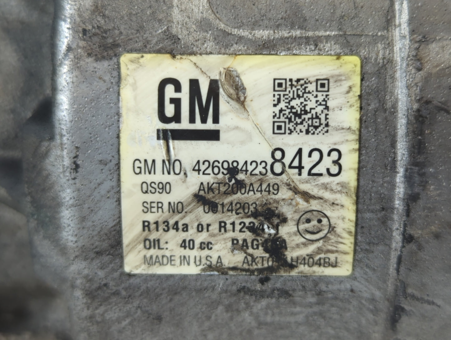 2014 Vauxhall Mokka X Air Conditioning A/c Ac Compressor Oem - Oemusedautoparts1.com