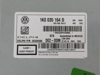 2012-2016 Volkswagen Beetle Radio AM FM Cd Player Receiver Replacement P/N:1K0 035 164 D 1K0 035 164 F Fits OEM Used Auto Pa