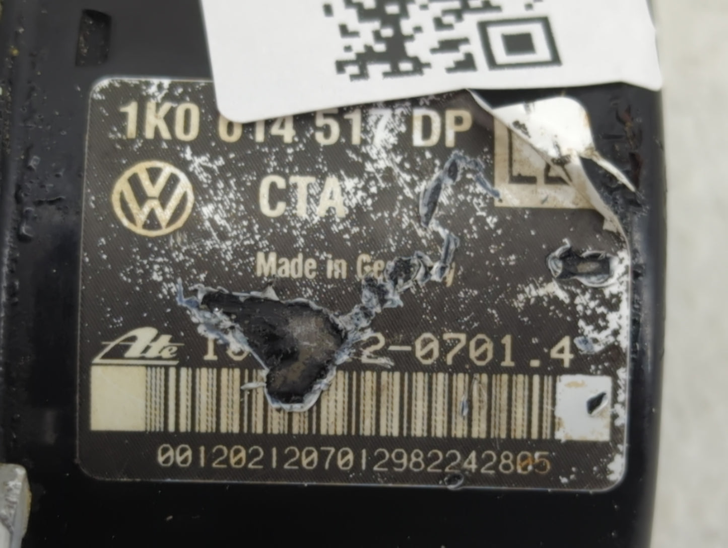 2014-2015 Volkswagen Beetle ABS Pump Control Module Replacement P/N:1K0 614 517 DP Fits Fits 2014 2015 2016 OEM Used Auto Pa