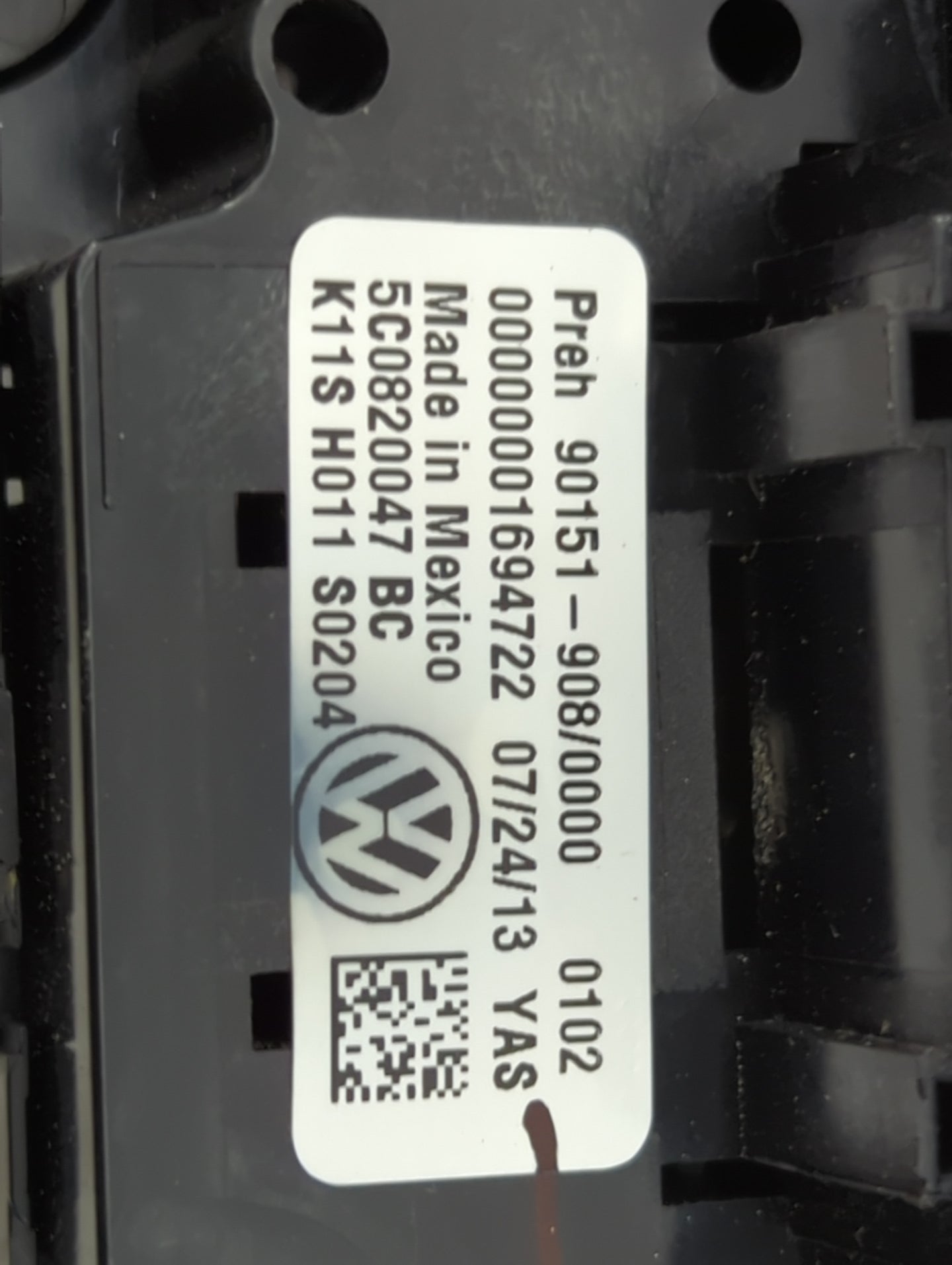 2012-2016 Volkswagen Beetle Climate Control Module Temperature AC/Heater Replacement P/N:5C0820047BC 91151-908/0000 Fits OEM