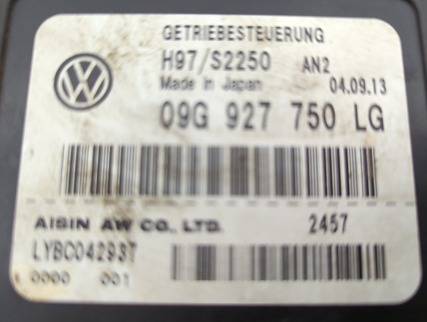 2012-2014 Volkswagen Beetle Transmission Control Module Tcu Tcm - Oemusedautoparts1.com