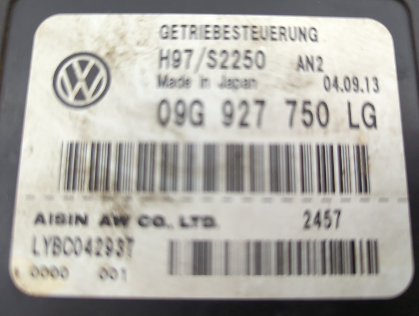 2012-2014 Volkswagen Beetle Transmission Control Module Tcu Tcm - Oemusedautoparts1.com