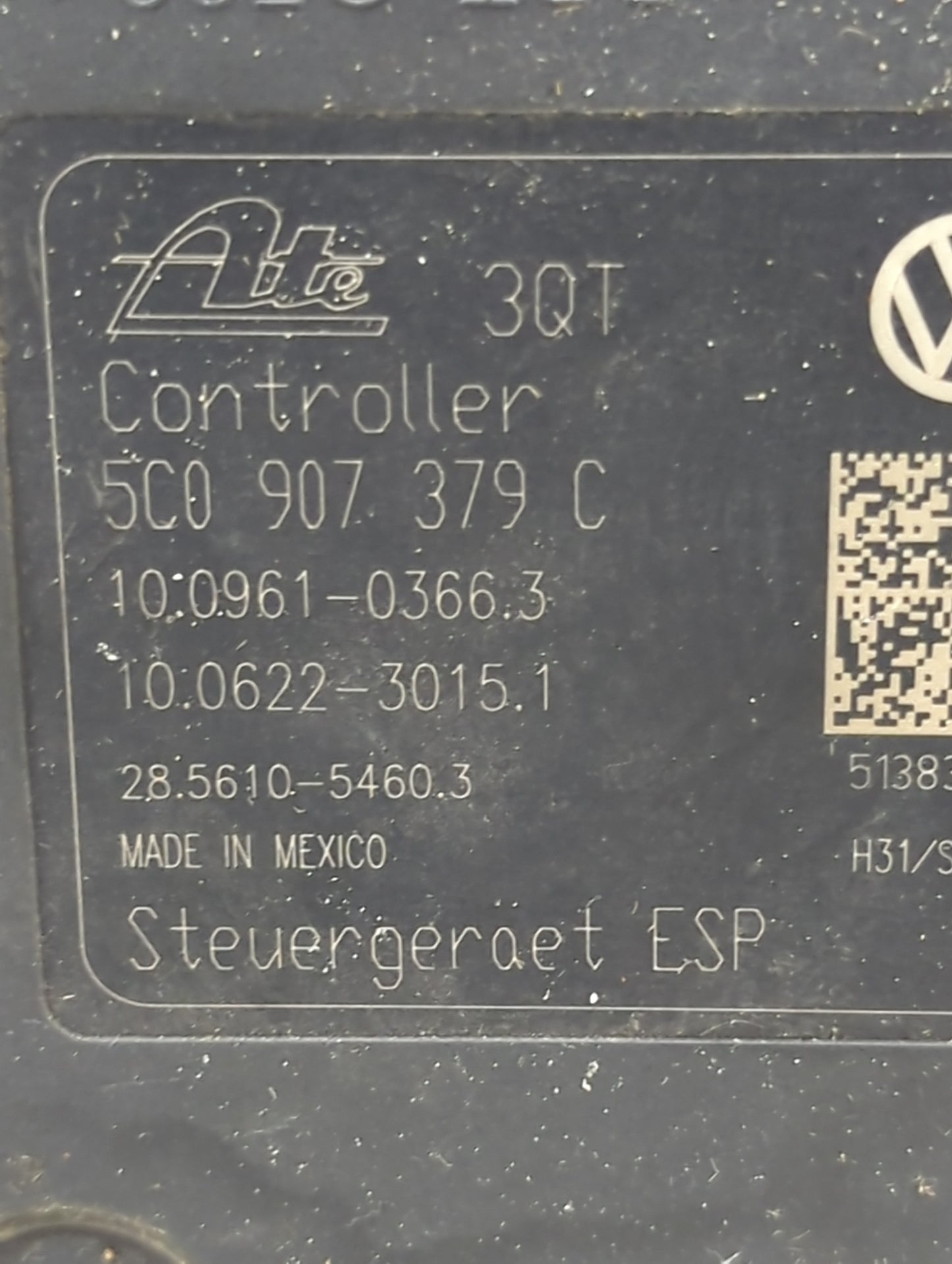 2014 Volkswagen Beetle ABS Pump Control Module Replacement P/N:5C0614517D 5C0907379C, 10.0961-0366.3, 10.0622-3015.1 Fits OE