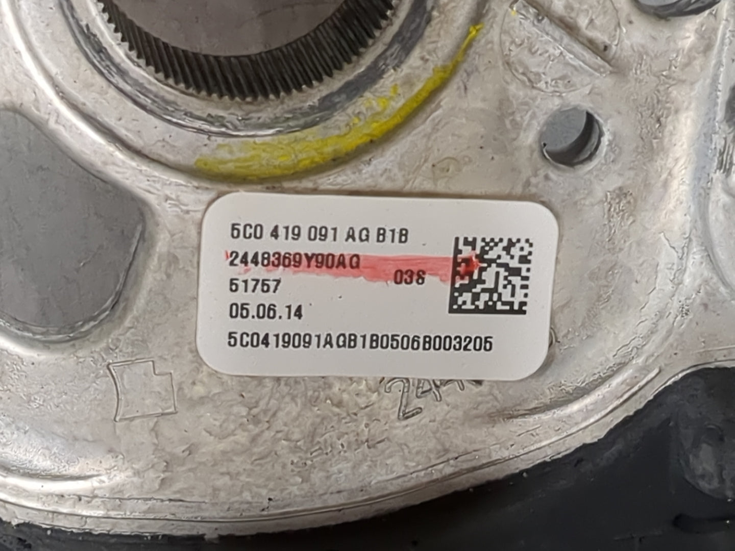 2014 Volkswagen Beetle Steering Wheel Oem Black - Oemusedautoparts1.com