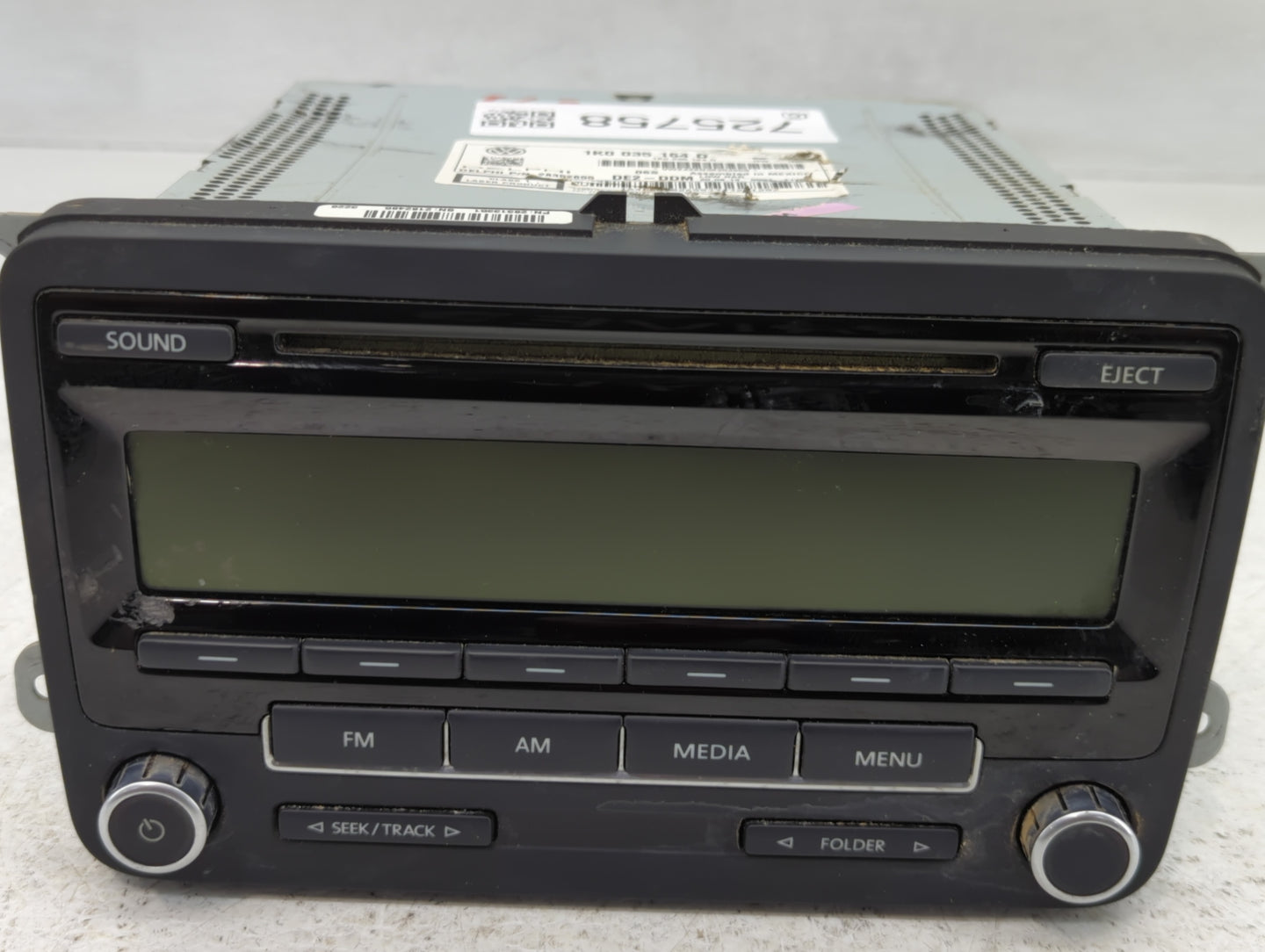 2012-2016 Volkswagen Beetle Am Fm Cd Player Radio Receiver - Oemusedautoparts1.com