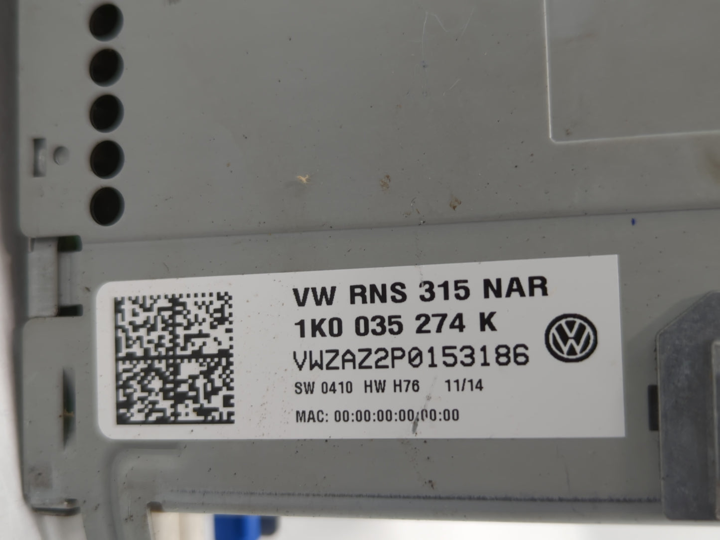 2014-2016 Volkswagen Beetle Radio AM FM Cd Player Receiver Replacement P/N:1K0 035 274 K Fits Fits 2014 2015 2016 OEM Used A