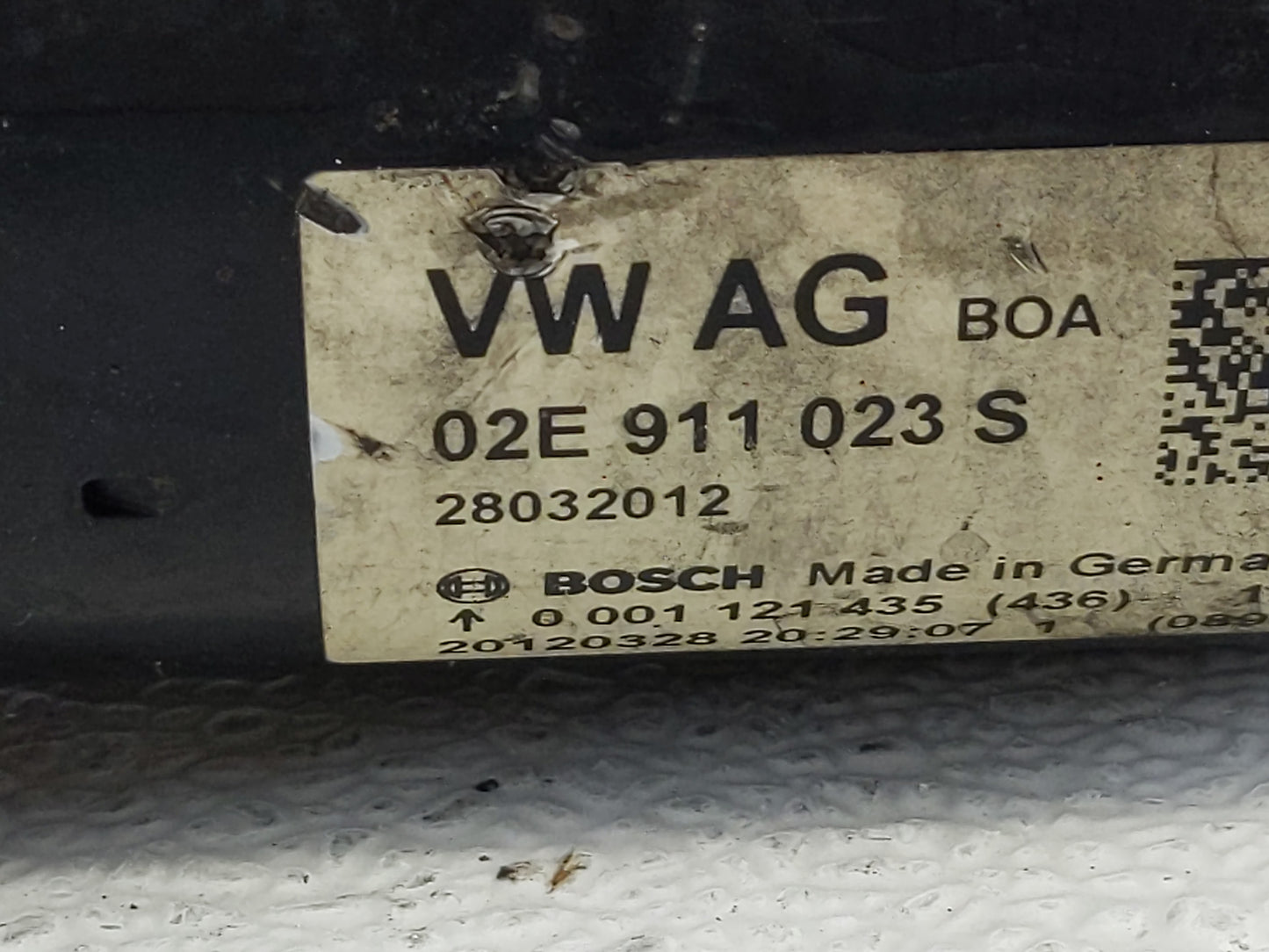 2013-2017 Volkswagen Cc Car Starter Motor Solenoid OEM P/N:02E 911 023 S Fits Fits 2013 2014 2015 2016 2017 OEM Used Auto Pa