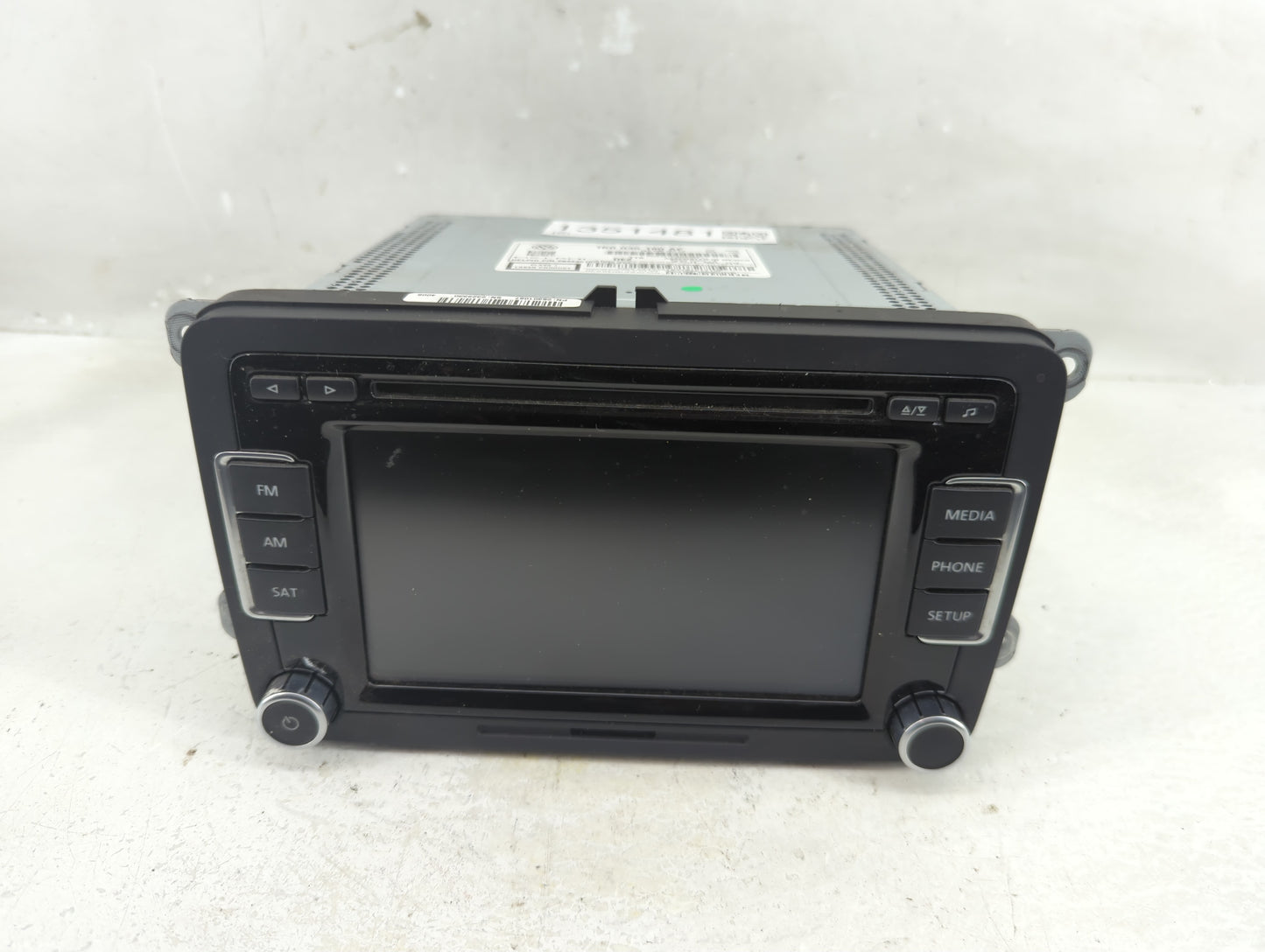 2009-2013 Volkswagen Cc Radio AM FM Cd Player Receiver Replacement P/N:1K0 035 180 AF Fits OEM Used Auto Parts - Oemusedauto