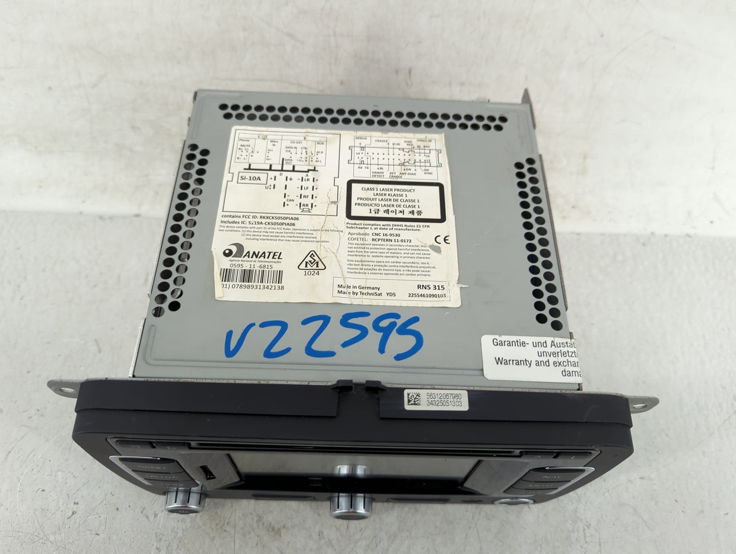 2012-2017 Volkswagen Cc Radio AM FM Cd Player Receiver Replacement P/N:1K0035274D Fits Fits 2012 2013 2014 2015 2016 2017 OE