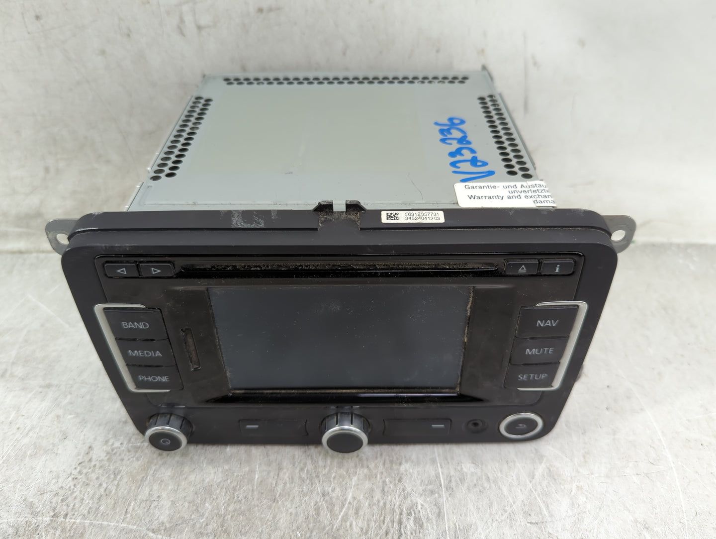2012-2017 Volkswagen Cc Radio AM FM Cd Player Receiver Replacement P/N:1K0035274F VWZ4Z2N0282297 Fits OEM Used Auto Parts - 