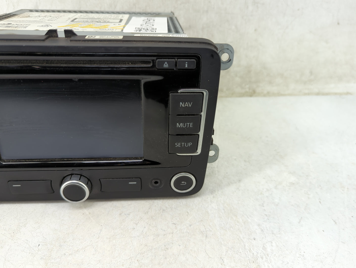 2014 Volkswagen Cc Radio AM FM Cd Player Receiver Replacement P/N:1K0035274K VWRNS315NAR, VWZAZ2P0136382 Fits Fits 2015 2016