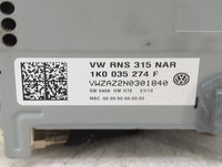 2012-2017 Volkswagen Cc Radio AM FM Cd Player Receiver Replacement P/N:1K0035274F VWZAZ2N0301840 Fits OEM Used Auto Parts - 