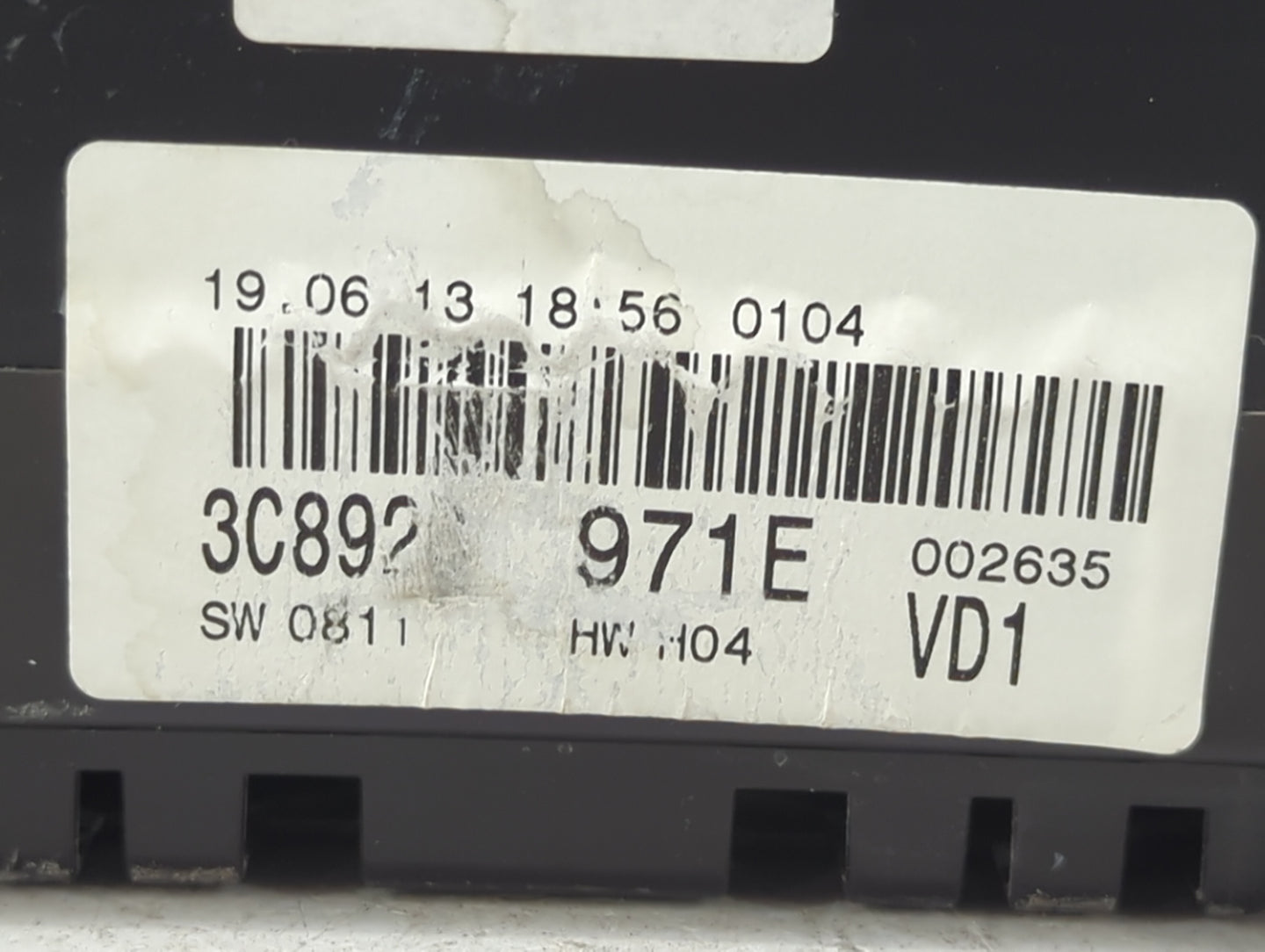 2014 Volkswagen Cc Instrument Cluster Speedometer Gauges P/N:3C8920971E Miles: Fits OEM Used Auto Parts - Oemusedautoparts1.