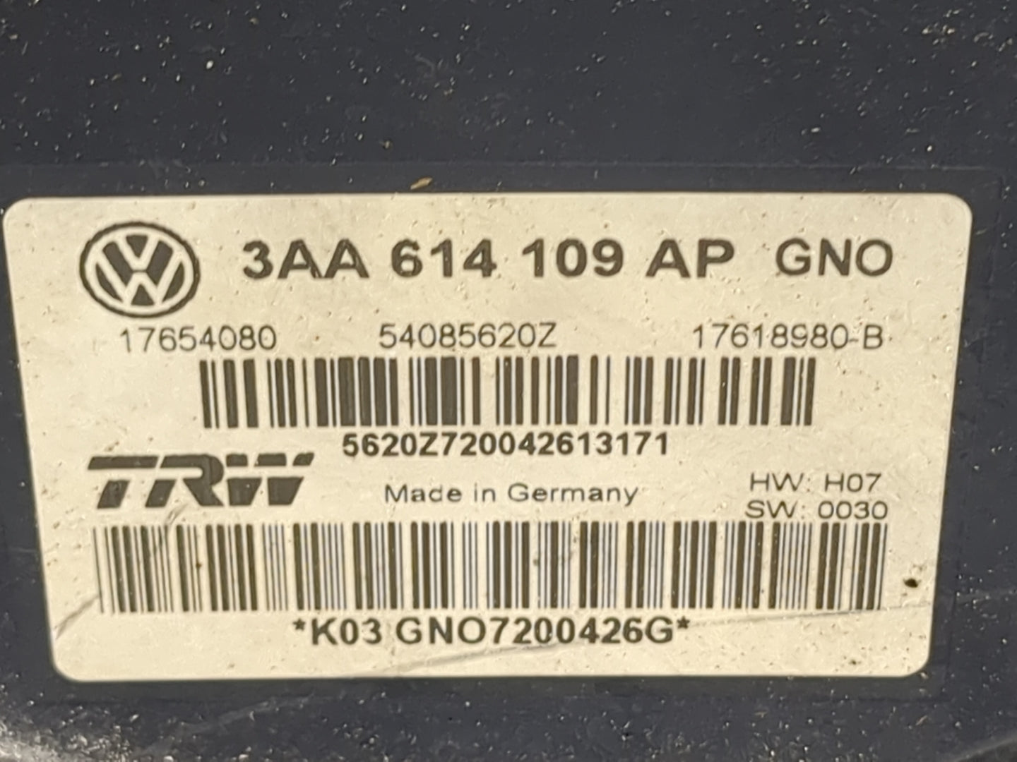 2011-2015 Volkswagen Cc ABS Pump Control Module Replacement P/N:3AA614109AP 17654080, 54085620Z Fits Fits 2011 2012 2013 201