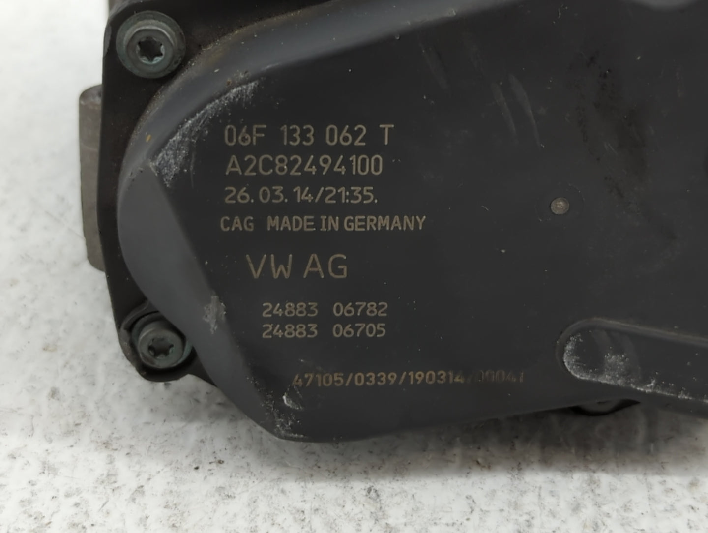 2009-2017 Volkswagen Cc Throttle Body P/N:06F 133 062 G 06F 133 062 Q Fits OEM Used Auto Parts - Oemusedautoparts1.com