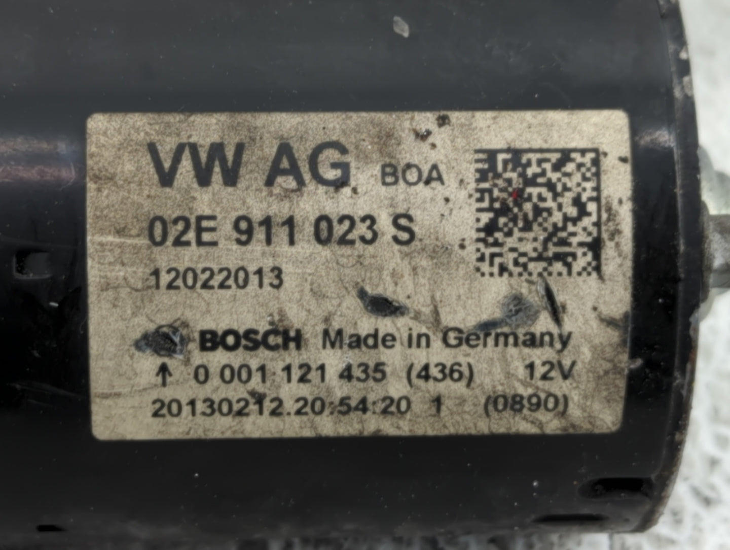 2009-2017 Volkswagen Cc Car Starter Motor Solenoid OEM P/N:02E 911 023 S Fits OEM Used Auto Parts - Oemusedautoparts1.com