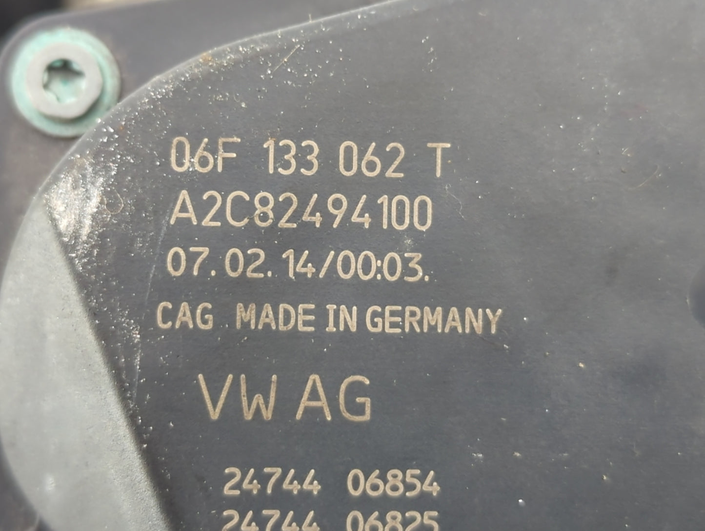 2009-2017 Volkswagen Cc Throttle Body P/N:06F 133 062 T Fits OEM Used Auto Parts - Oemusedautoparts1.com