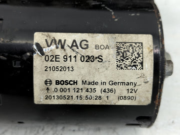 2009-2017 Volkswagen Cc Car Starter Motor Solenoid OEM P/N:02E 911 023 S Fits OEM Used Auto Parts