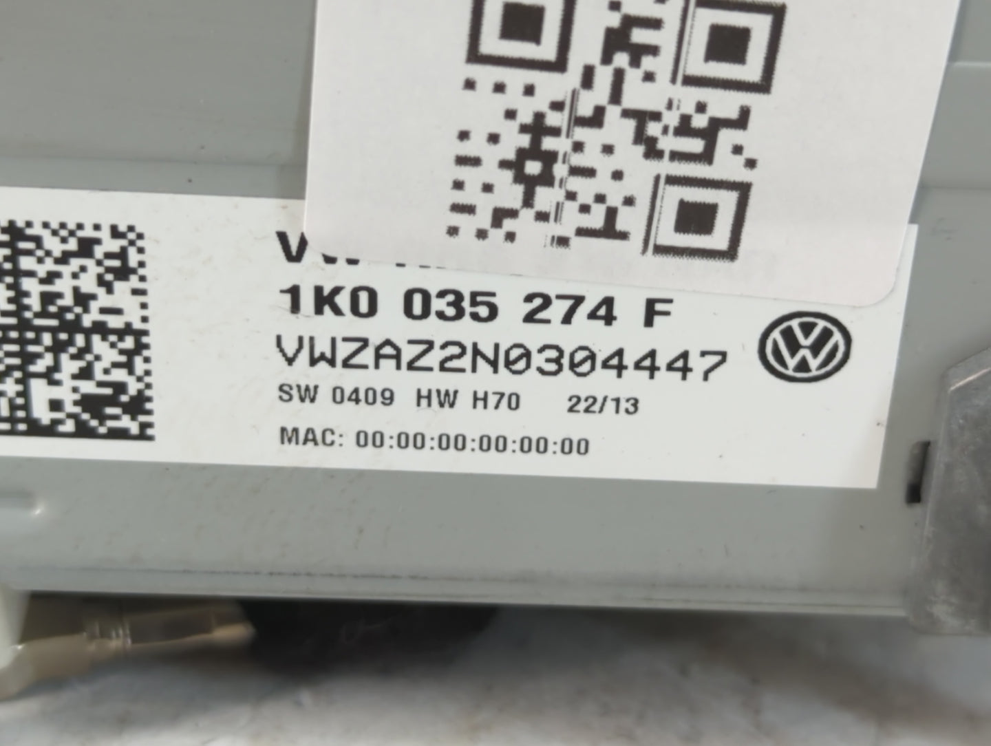 2012-2017 Volkswagen Cc Radio AM FM Cd Player Receiver Replacement P/N:1K0 035 274 F Fits Fits 2012 2013 2014 2015 2016 2017