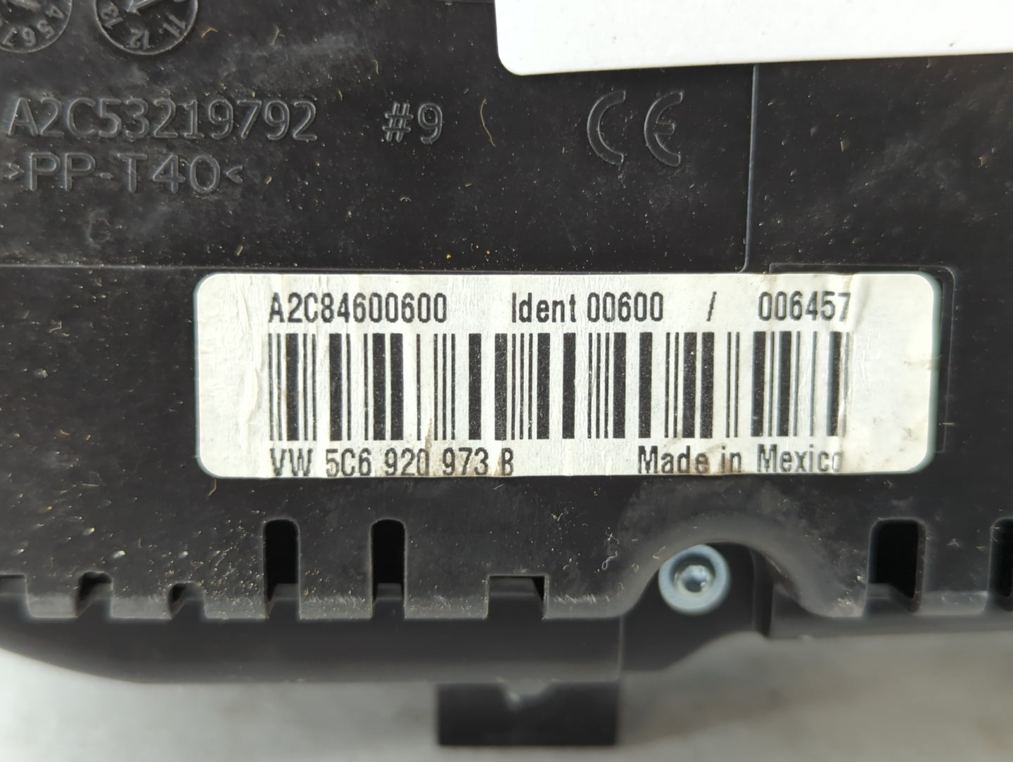 2014 Volkswagen Gli Instrument Cluster Speedometer Gauges P/N:A2C84600600 5C6920 973B Miles: Fits Fits 2013 OEM Used Auto Pa