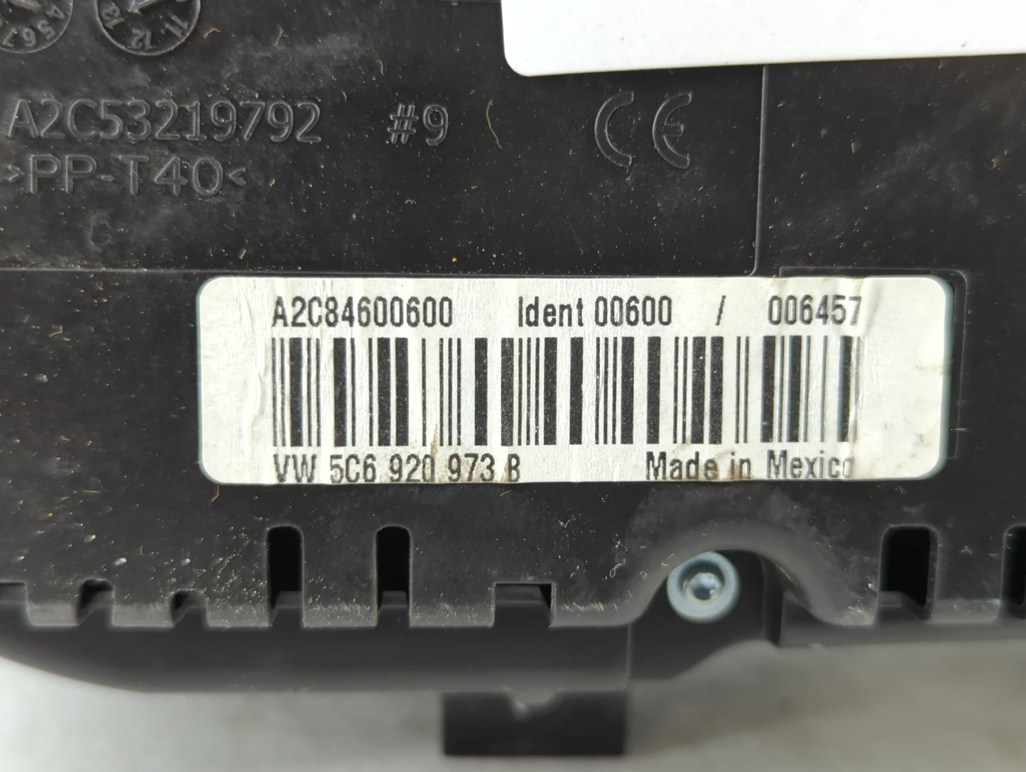 2014 Volkswagen Gli Instrument Cluster Speedometer Gauges P/N:A2C84600600 5C6920 973B Miles: Fits Fits 2013 OEM Used Auto Pa