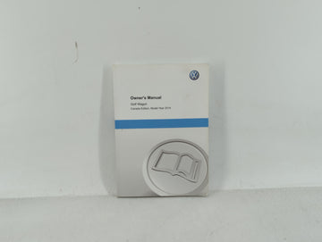 2014 Volkswagen Golf Owners Manual Book Guide P/N:1415C1JV621 OEM Used Auto Parts - Oemusedautoparts1.com