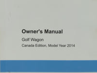 2014 Volkswagen Golf Owners Manual Book Guide P/N:1415C1JV621 OEM Used Auto Parts - Oemusedautoparts1.com