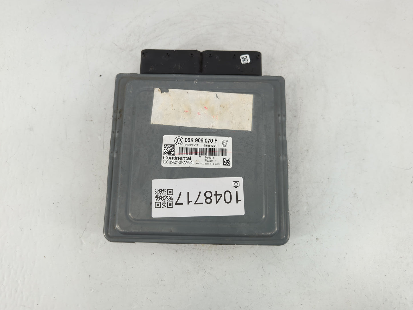 2014 Volkswagen Jetta PCM Engine Control Computer ECU ECM PCU OEM P/N:06K 906 070 F Fits OEM Used Auto Parts - Oemusedautopa