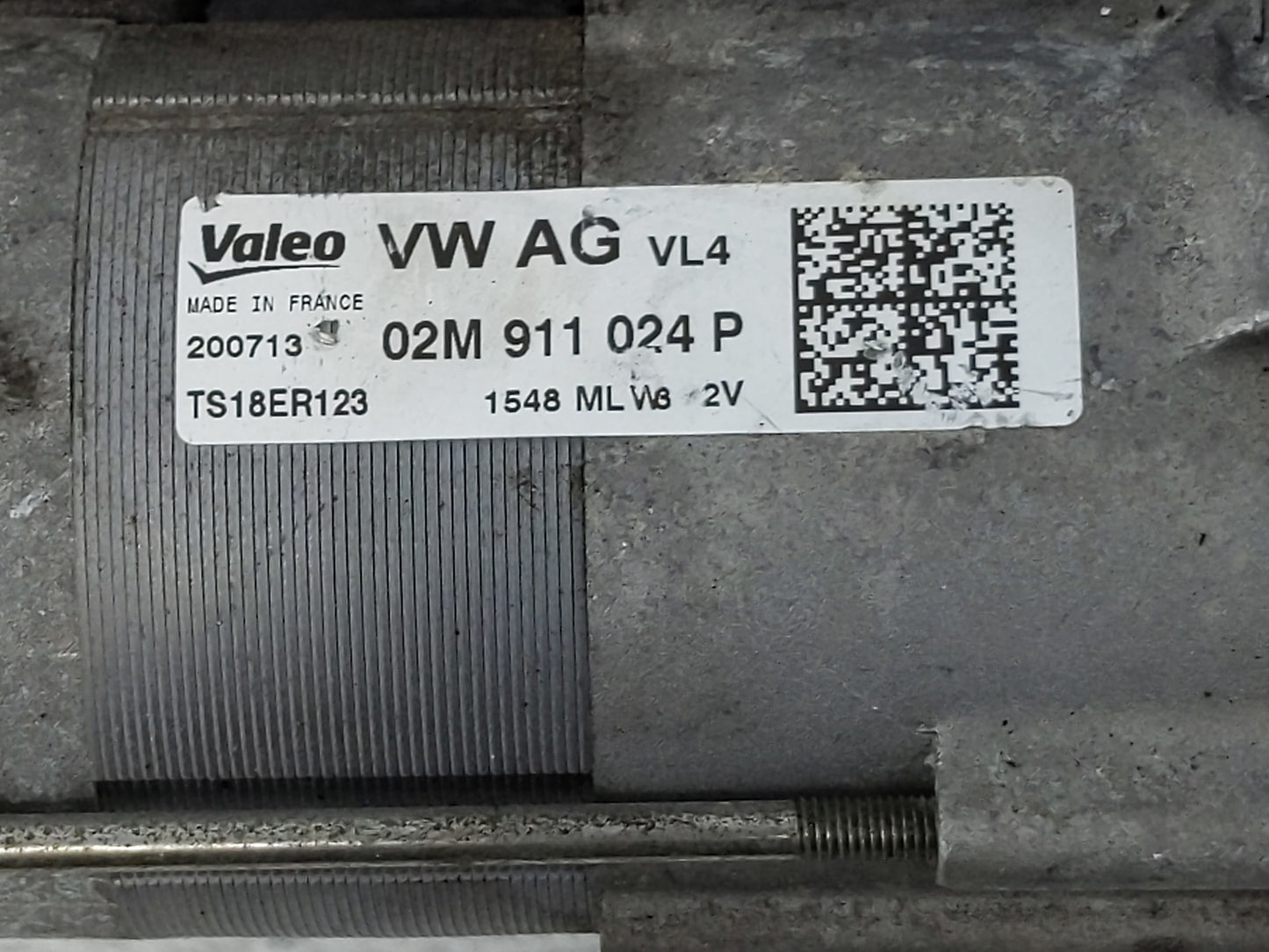 2005-2014 Volkswagen Jetta Car Starter Motor Solenoid OEM P/N:02M 911 024 P Fits OEM Used Auto Parts - Oemusedautoparts1.com