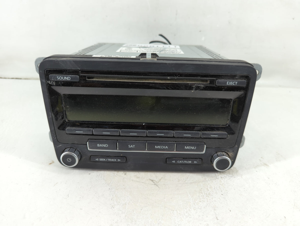 2014 Volkswagen Jetta Radio AM FM Cd Player Receiver Replacement Fits 2013 2015 OEM Used Auto Parts - Oemusedautoparts1.com