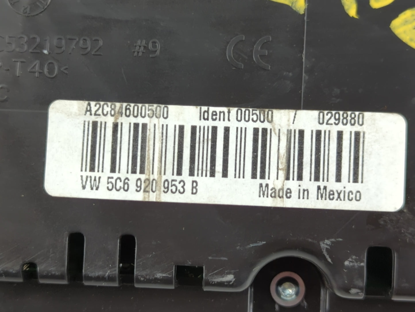2014 Volkswagen Jetta Instrument Cluster Speedometer Gauges P/N:VW 5C6 920 953 B AC84600500 Fits OEM Used Auto Parts - Oemus