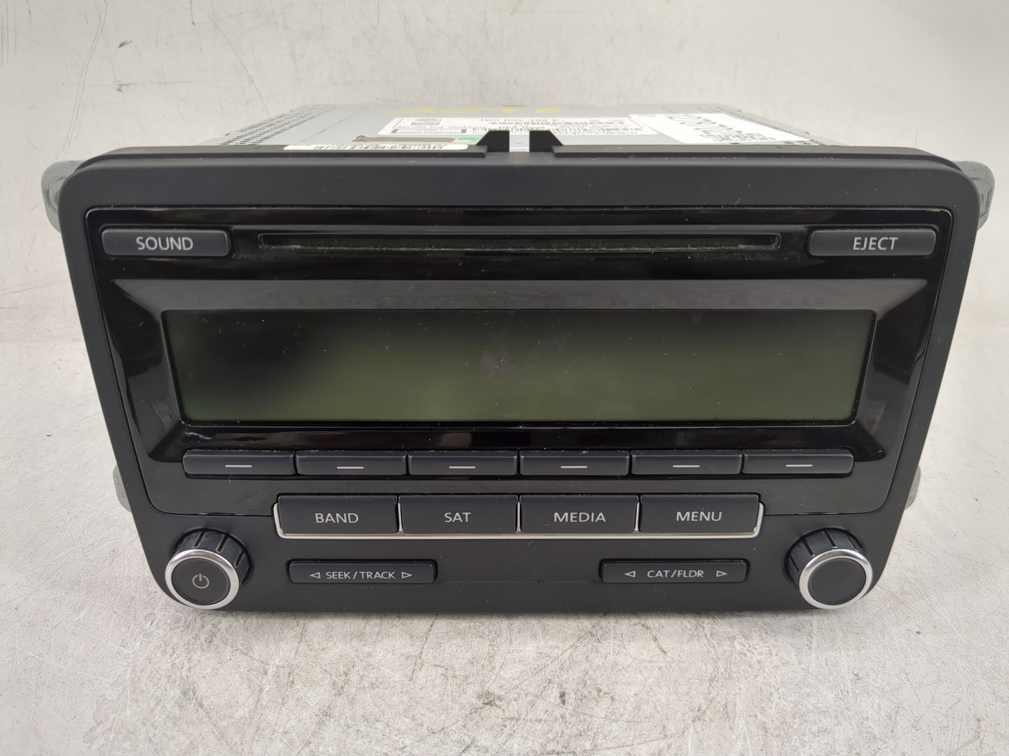2014 Volkswagen Jetta Radio AM FM Cd Player Receiver Replacement P/N:1K0 035 164 F Fits Fits 2013 2015 OEM Used Auto Parts -