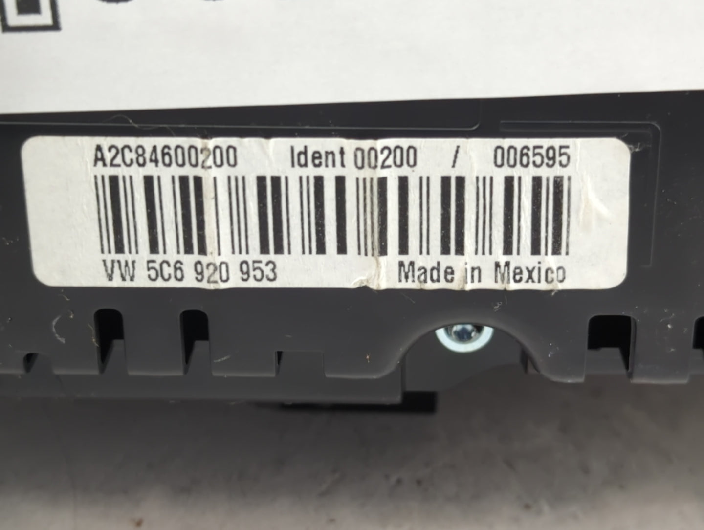 2014 Volkswagen Jetta Instrument Cluster Speedometer Gauges P/N:5C6 920 953 Fits OEM Used Auto Parts - Oemusedautoparts1.com