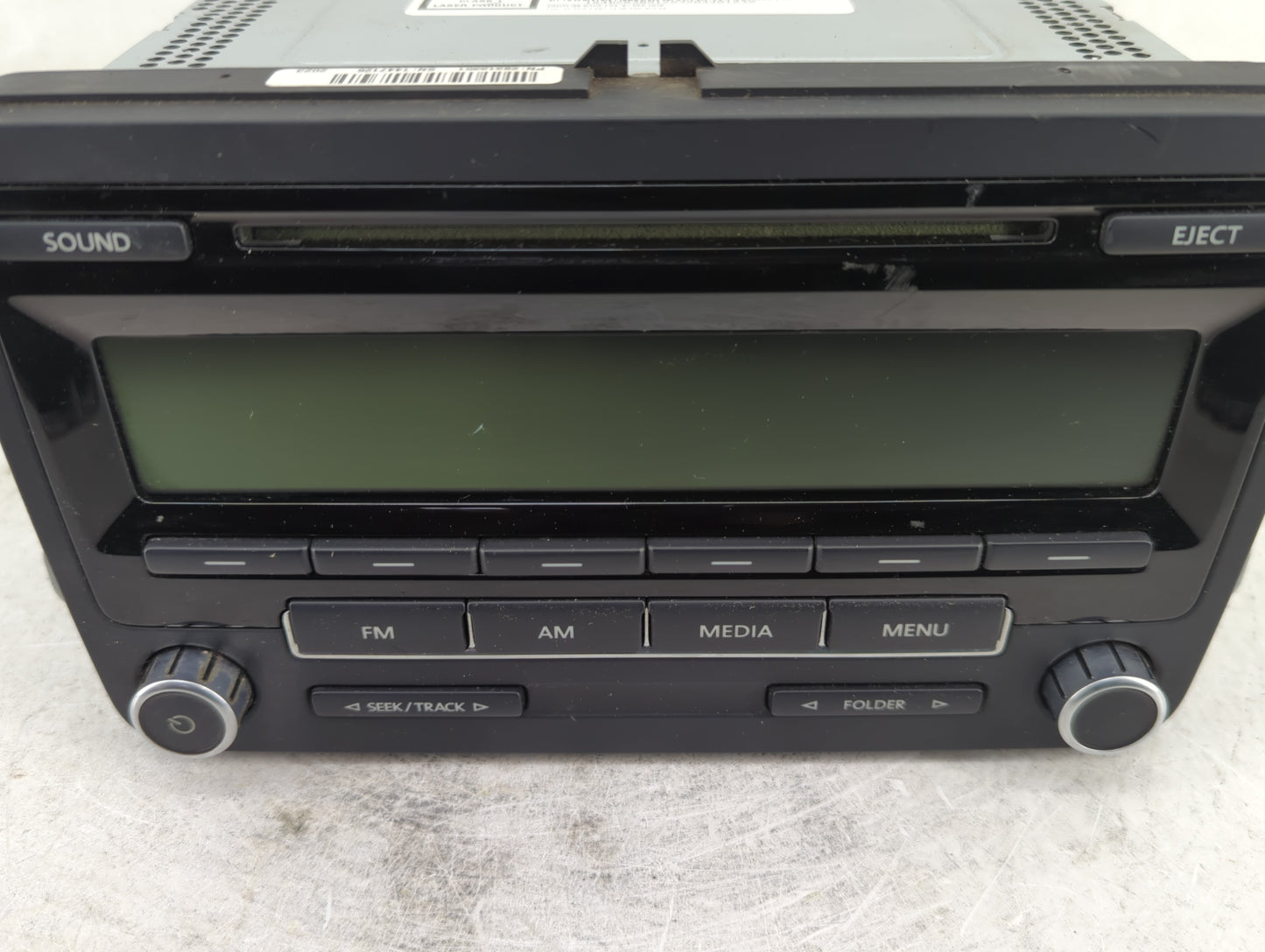 2011-2014 Volkswagen Jetta Radio AM FM Cd Player Receiver Replacement P/N:1K0 035 164 D 5N0035164A Fits OEM Used Auto Parts 