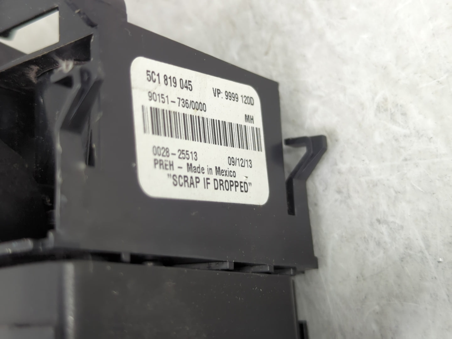 2011-2014 Volkswagen Jetta Climate Control Module Temperature AC/Heater Replacement P/N:5C1819045 Fits Fits 2011 2012 2013 2