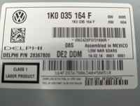 2014 Volkswagen Jetta Radio AM FM Cd Player Receiver Replacement P/N:28367806 1K0 035 164 F Fits Fits 2013 2015 OEM Used Aut