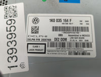 2014 Volkswagen Jetta Radio AM FM Cd Player Receiver Replacement P/N:1K0035164F Fits Fits 2013 2015 OEM Used Auto Parts - Oe