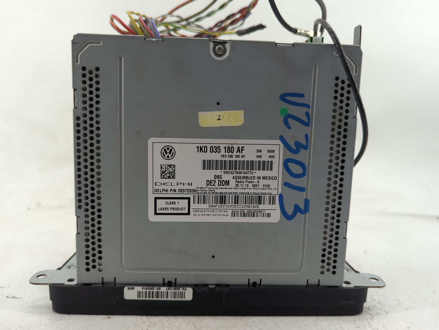 2012-2017 Volkswagen Jetta Radio AM FM Cd Player Receiver Replacement P/N:1K0 035 180 AF Fits Fits 2012 2013 2014 2015 2016 