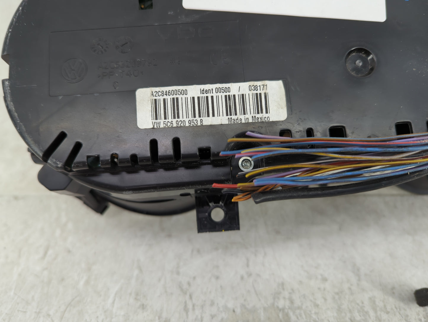 2014 Volkswagen Jetta Instrument Cluster Speedometer Gauges P/N:A2C84600500 5C6 920 953 B Fits OEM Used Auto Parts - Oemused