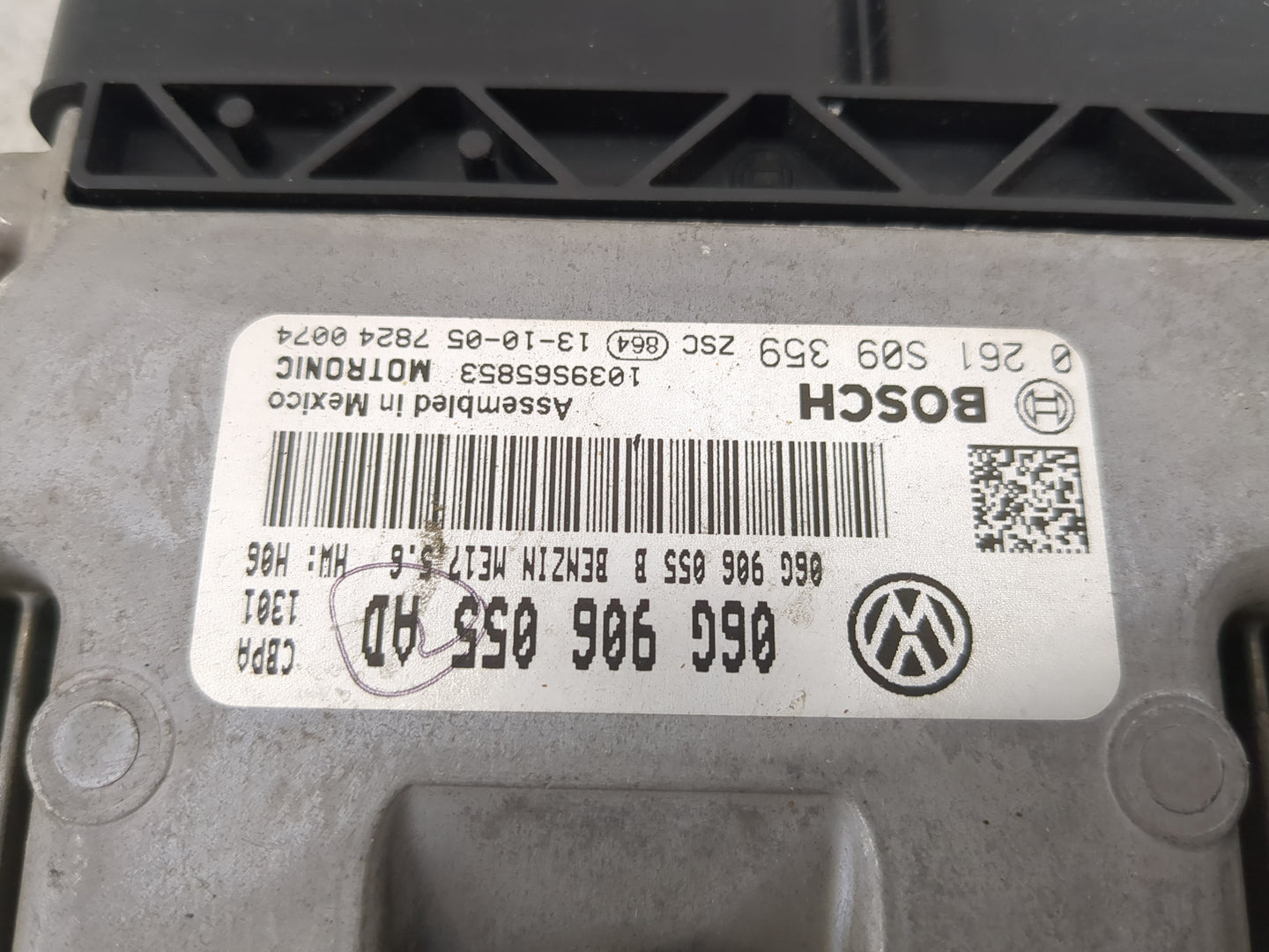 2013-2016 Volkswagen Jetta PCM Engine Control Computer ECU ECM PCU OEM P/N:06G906055AD Fits Fits 2013 2014 2015 2016 OEM Use