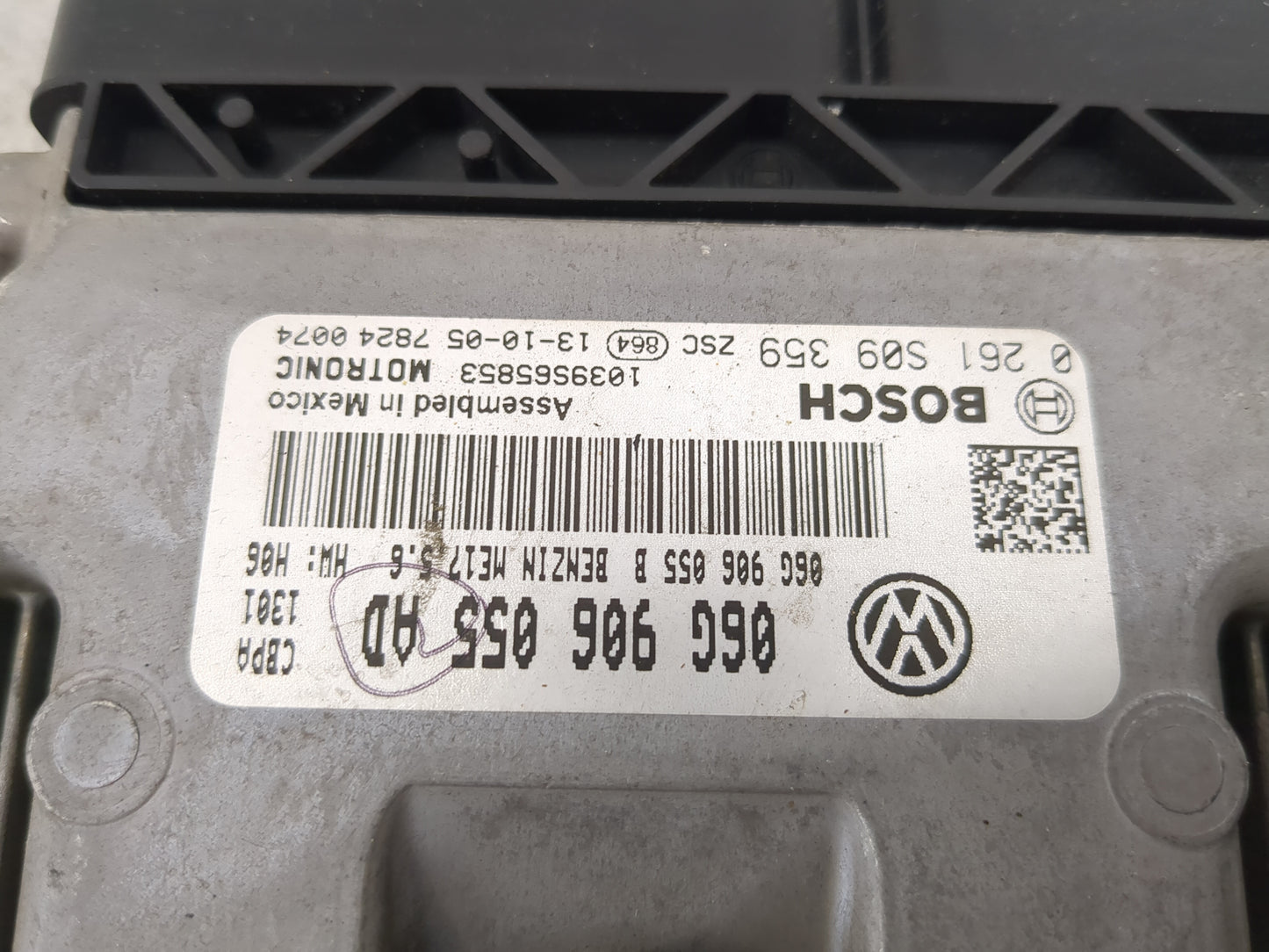 2013-2016 Volkswagen Jetta PCM Engine Control Computer ECU ECM PCU OEM P/N:06G906055AD Fits Fits 2013 2014 2015 2016 OEM Use
