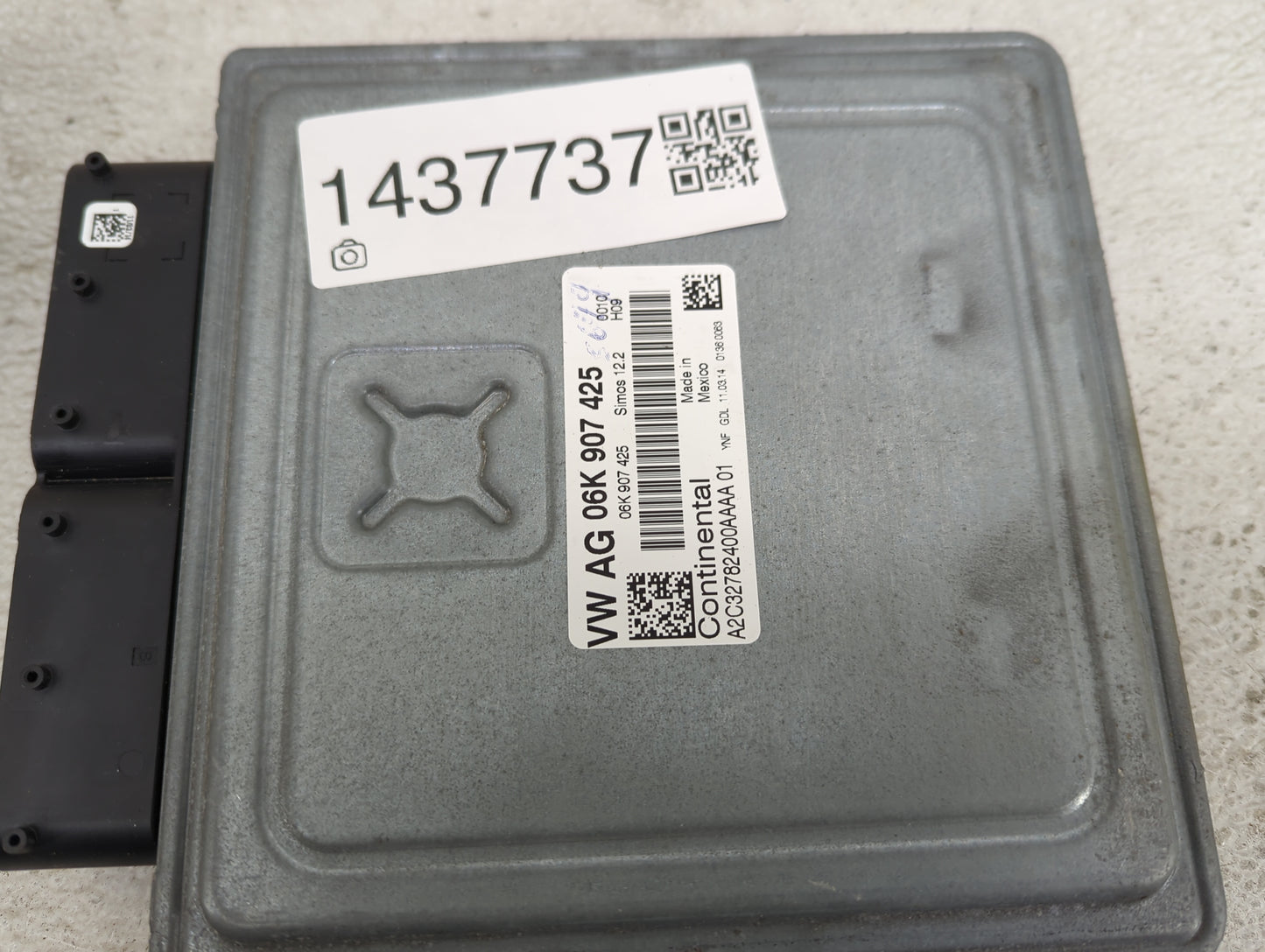 2015-2017 Volkswagen Jetta PCM Engine Control Computer ECU ECM PCU OEM P/N:06K907425 A2C32782400AAAA01 Fits Fits 2015 2016 2