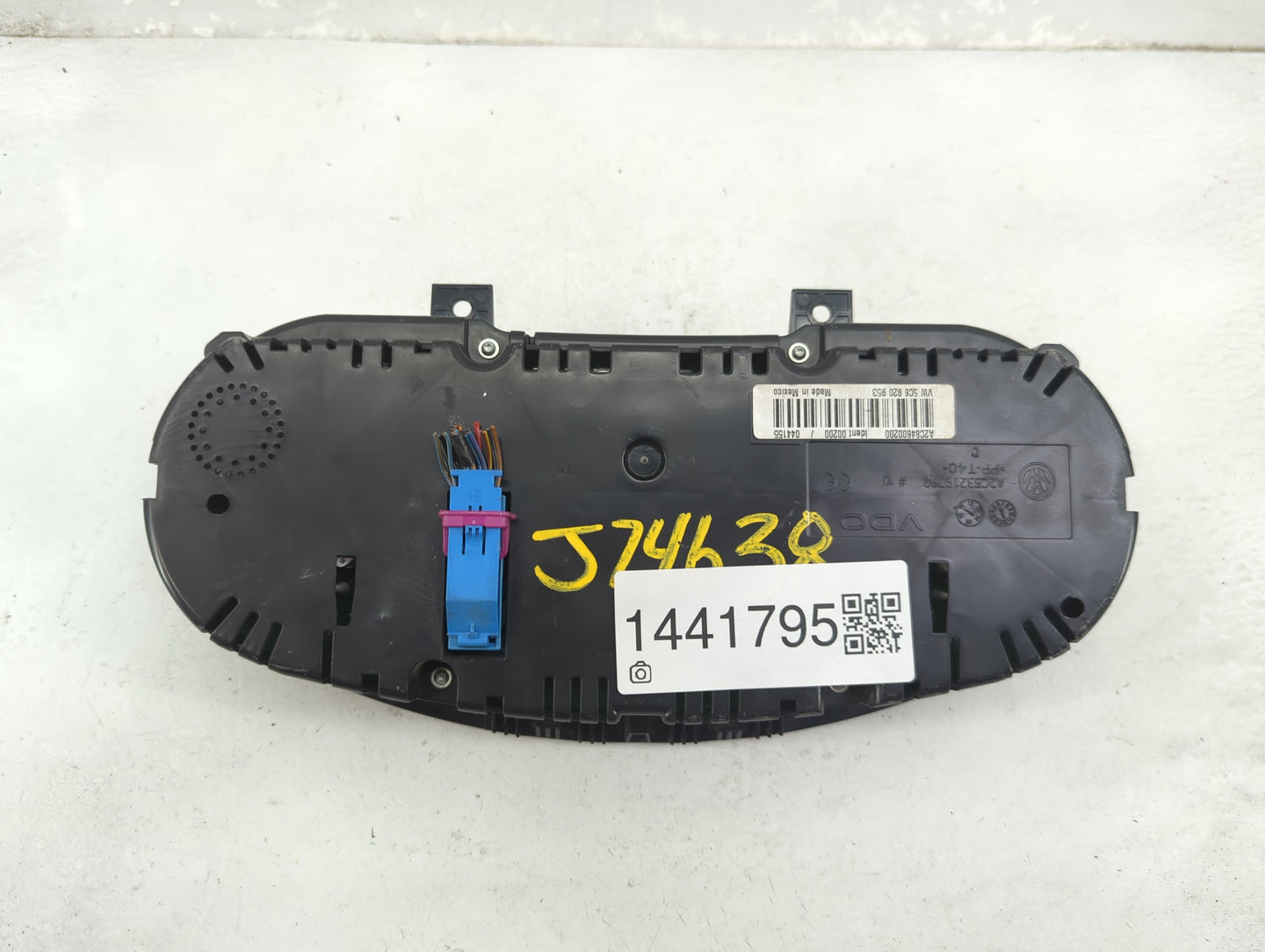 2014 Volkswagen Jetta Instrument Cluster Speedometer Gauges P/N:A2C84600200 5C6920953 Fits OEM Used Auto Parts - Oemusedauto